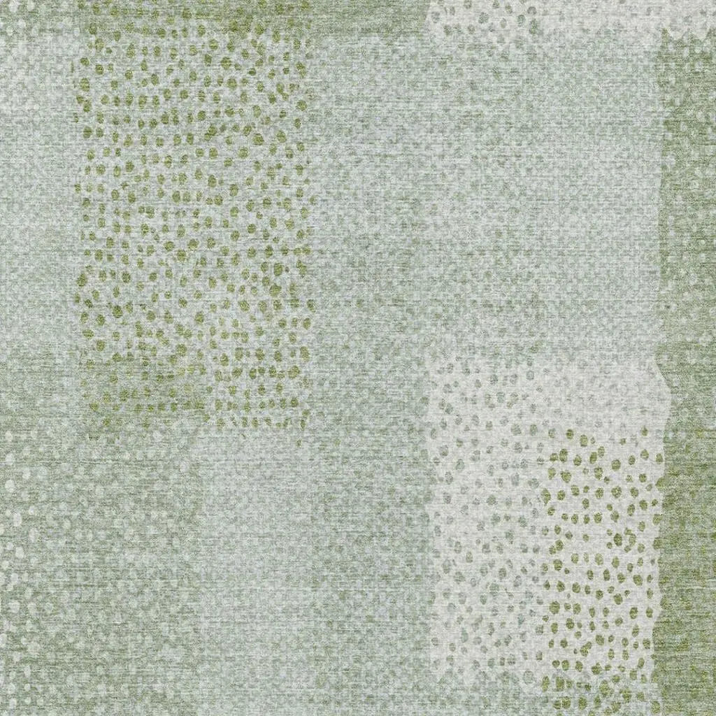 5' X 8' Sage And Green Abstract Washable Indoor Outdoor Area Rug Homeroots Outdoor