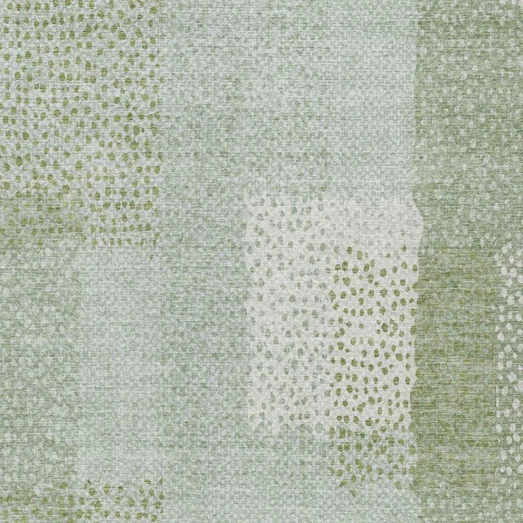 5' X 8' Sage And Green Abstract Washable Indoor Outdoor Area Rug Homeroots Outdoor