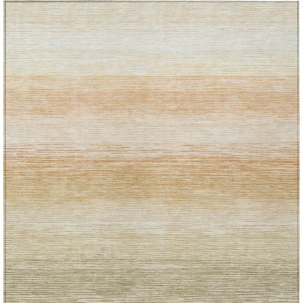 5' X 8' Sage And Green Striped Washable Indoor Outdoor Area Rug Homeroots Outdoor