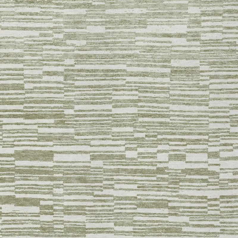 5' X 8' Sage And Green Striped Washable Indoor Outdoor Area Rug Homeroots Outdoor