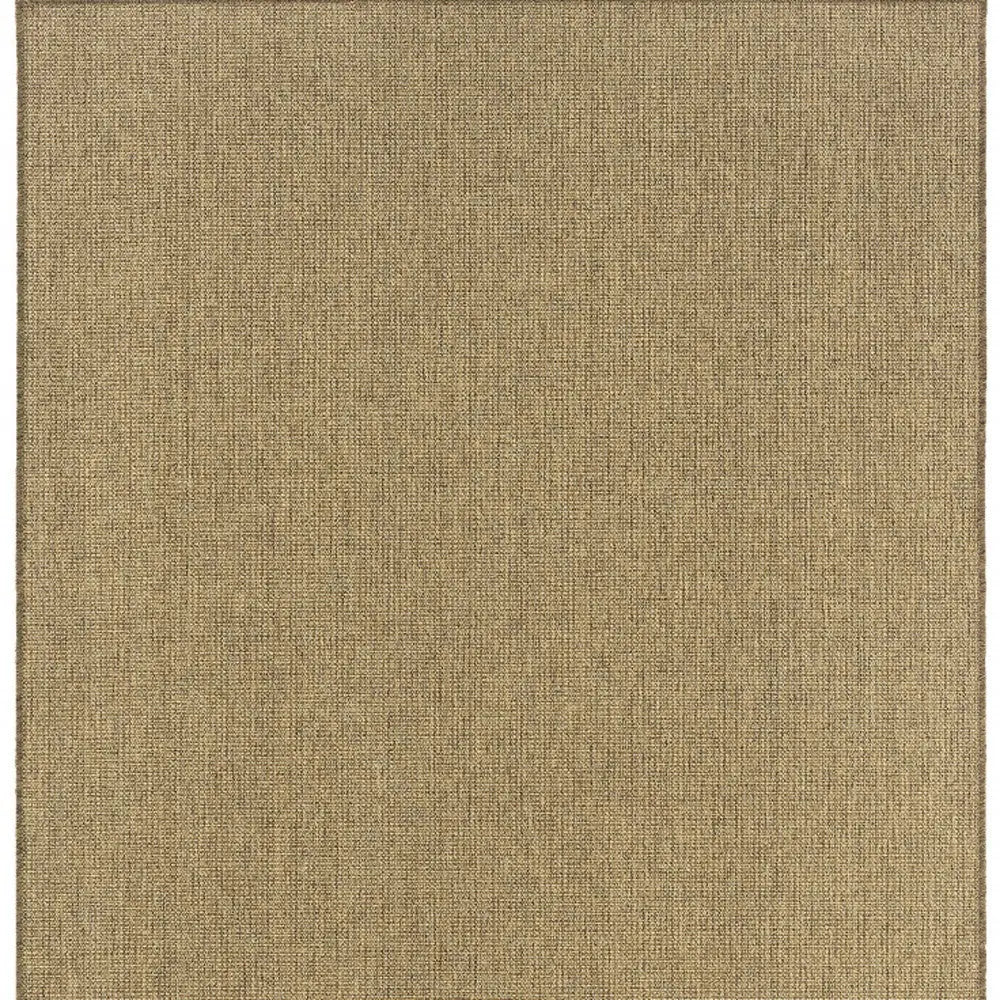 5' X 8' Tan Stain Resistant Indoor Outdoor Area Rug Homeroots Outdoor