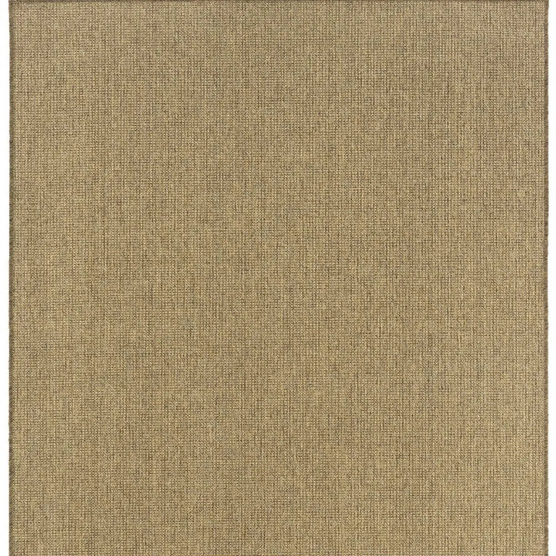 5' X 8' Tan Stain Resistant Indoor Outdoor Area Rug Homeroots Outdoor