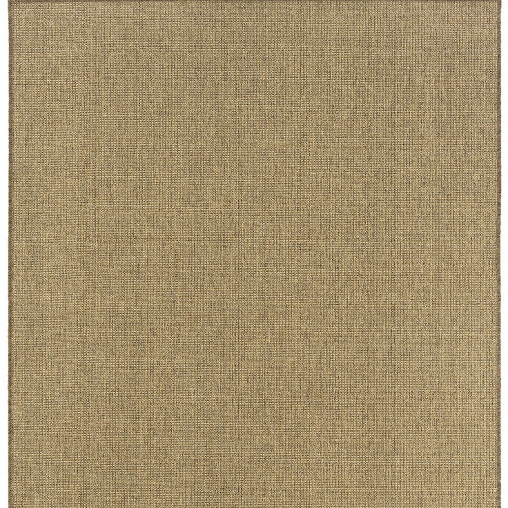 5' X 8' Tan Stain Resistant Indoor Outdoor Area Rug Homeroots Outdoor