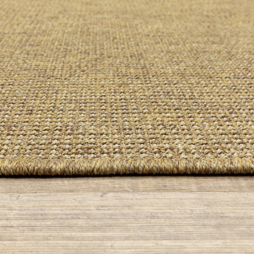 5' X 8' Tan Stain Resistant Indoor Outdoor Area Rug Homeroots Outdoor