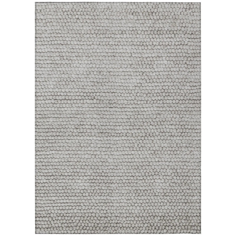 5' X 8' Taupe And Brown Striped Washable Indoor Outdoor Area Rug Homeroots Outdoor