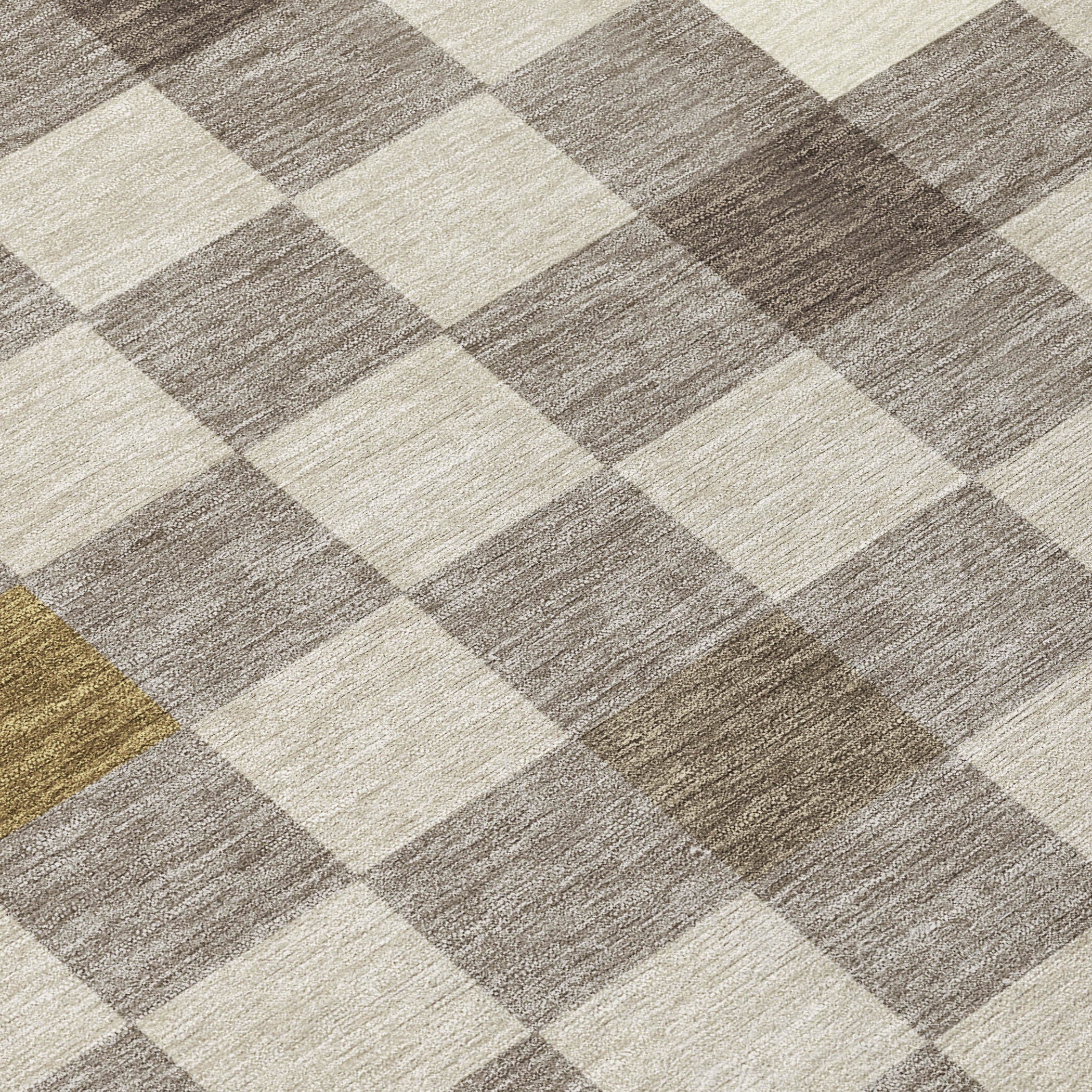 5' X 8' Taupe And Teal Blue Geometric Washable Indoor Outdoor Area Rug Homeroots Outdoor