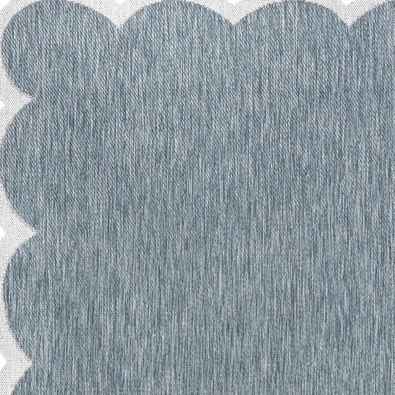 5' X 8' Turquoise And Cream Indoor Outdoor Area Rug Homeroots Outdoor