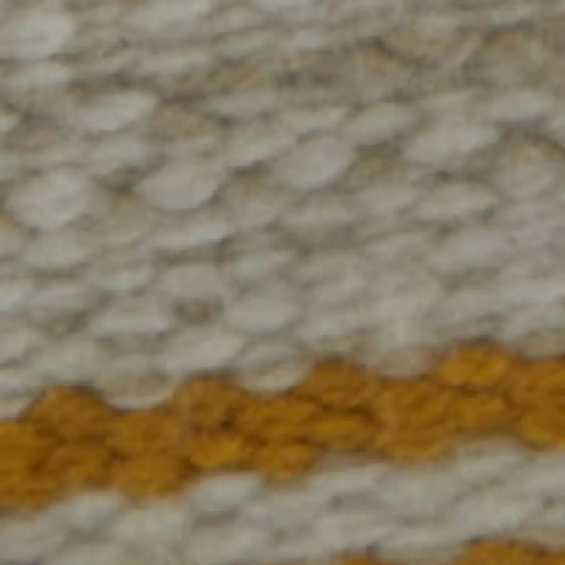 5' X 8' Yellow And Ivory Striped Dhurrie Hand Woven Stain Resistant Area Rug Homeroots Outdoor