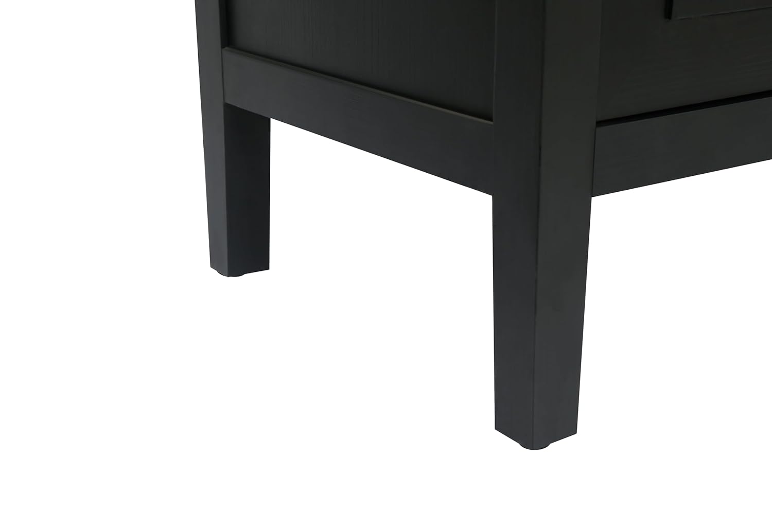60" Black Distressed Sideboard with Four Doors Homeroots Kitchen & Dining