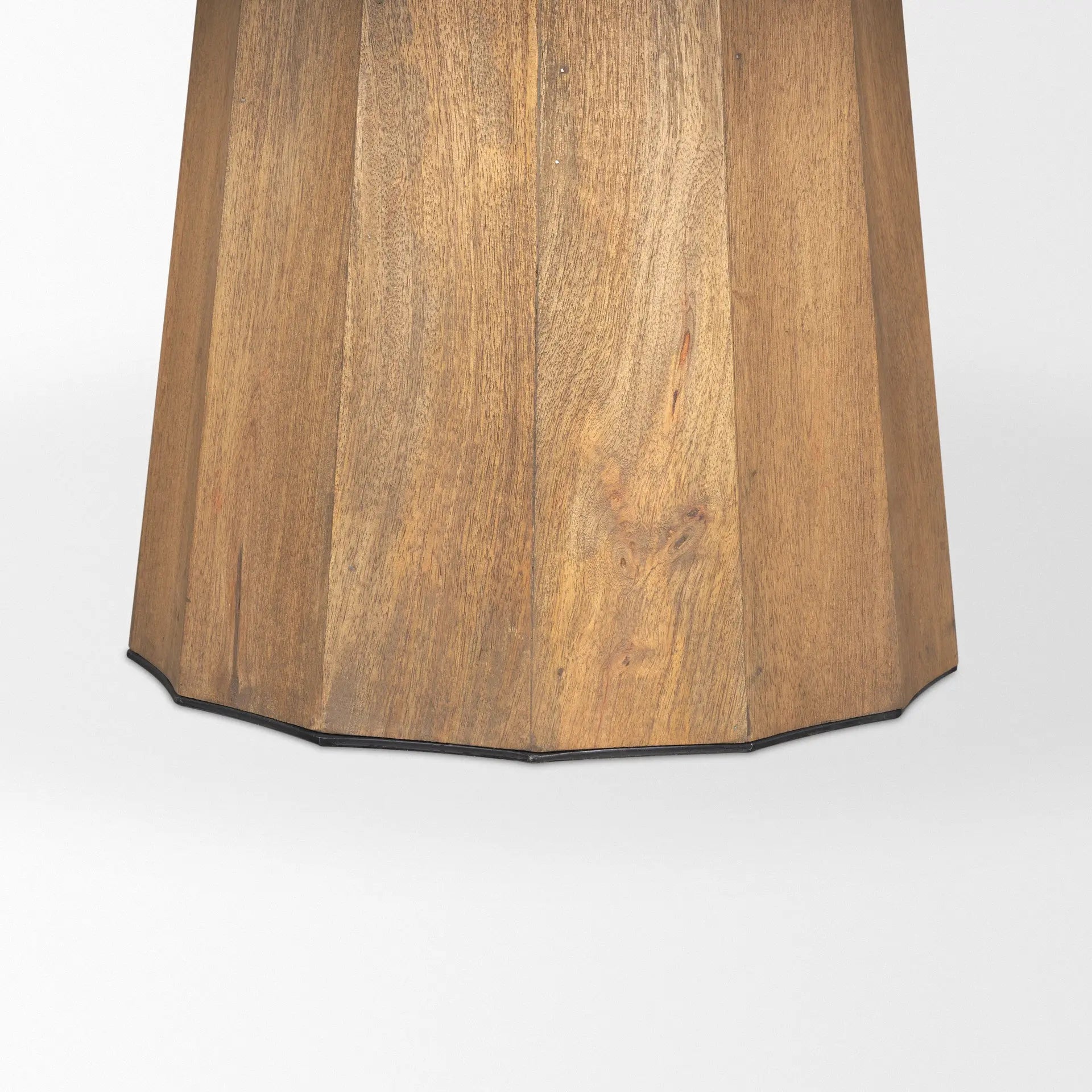 60" Brown Solid Wood Pedestal Base Round Top Dining Table Homeroots Kitchen & Dining