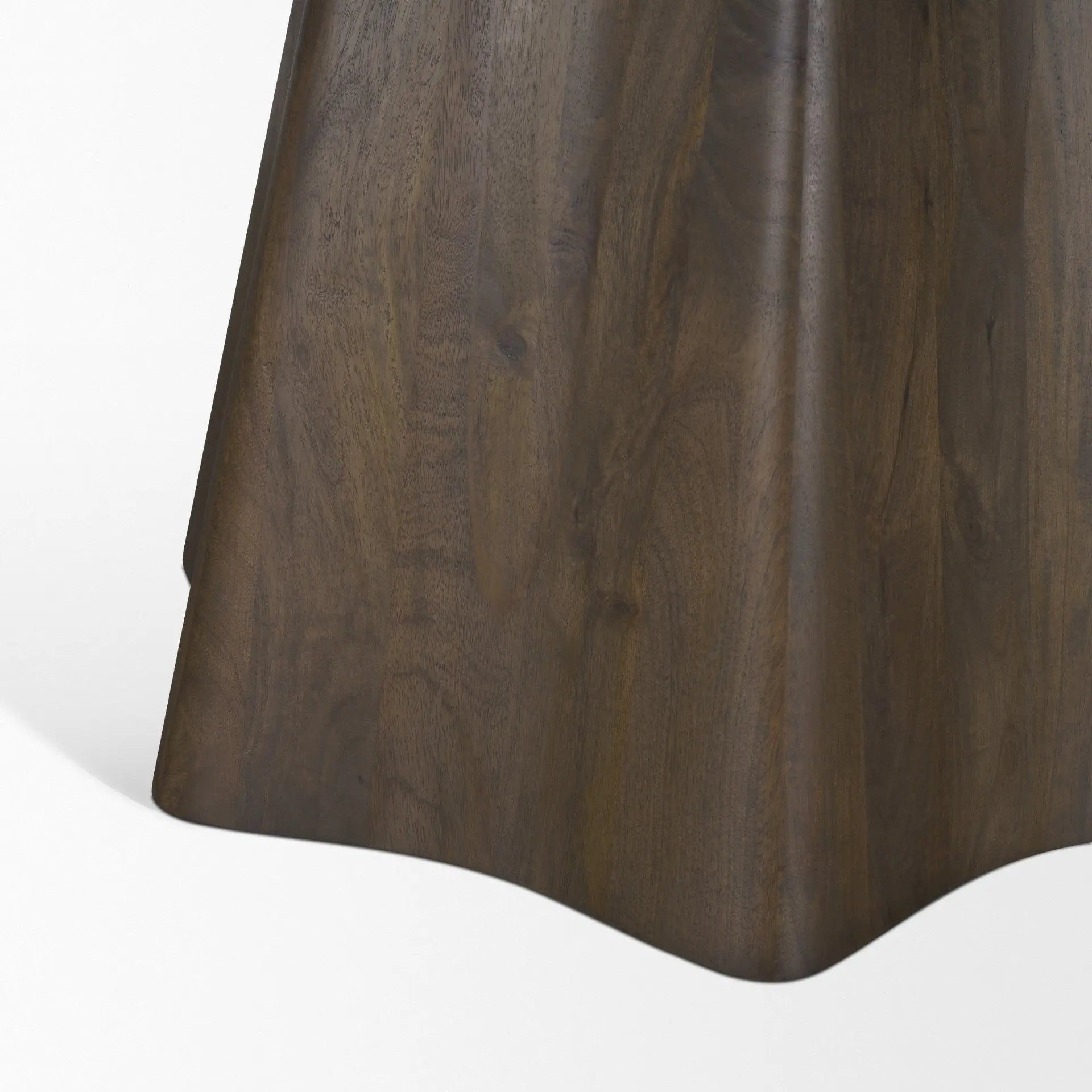 60" Brown Solid Wood Pedestal Base Round Top Dining Table Homeroots Kitchen & Dining