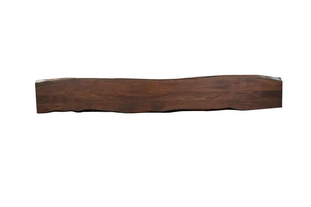 60" Brown Solid Wood Solid Wood Live Edge Dining Bench - GreatEagleInc