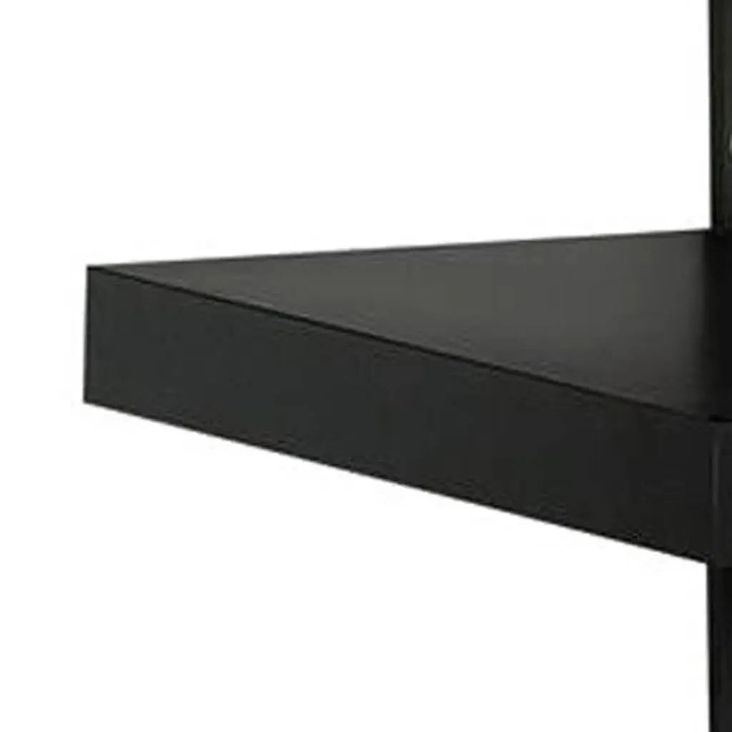 60" Dark Brown Cabinet Enclosed Storage TV Stand Homeroots Living Room