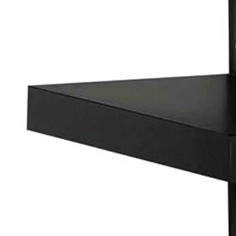 60" Dark Brown Cabinet Enclosed Storage TV Stand Homeroots Living Room