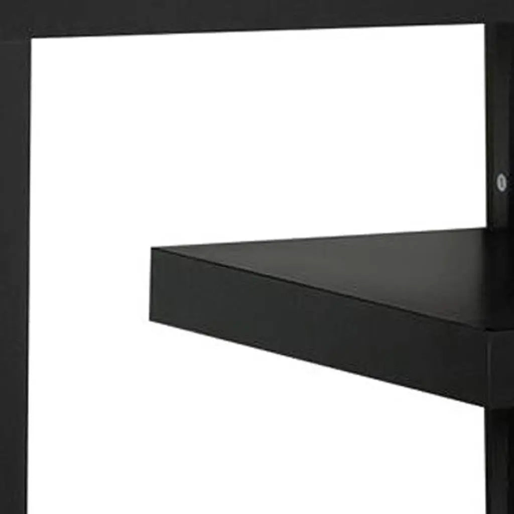 60" Dark Brown Cabinet Enclosed Storage TV Stand Homeroots Living Room