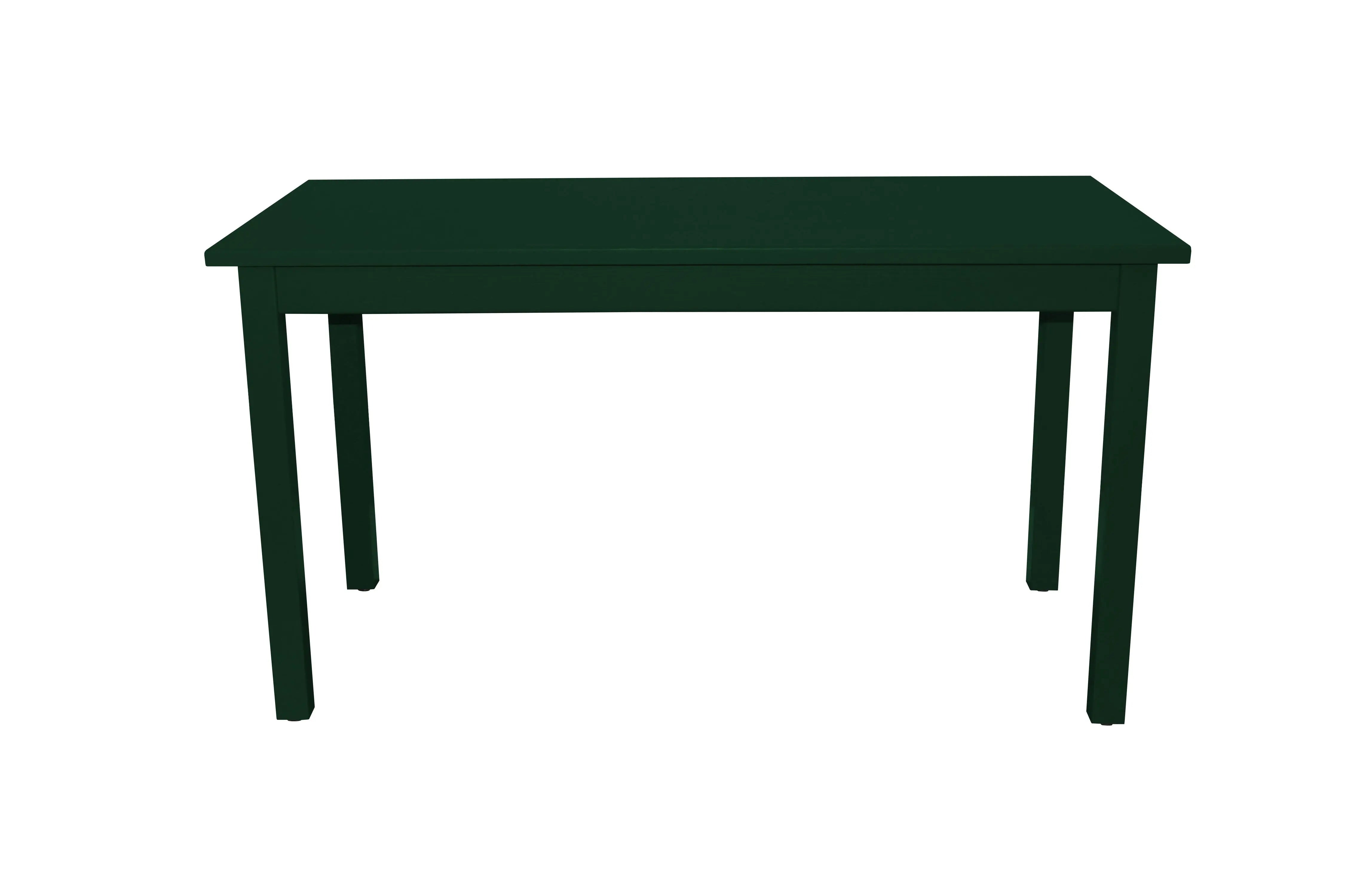 60" Dark Green Solid Wood Dining Table Homeroots Kitchen & Dining