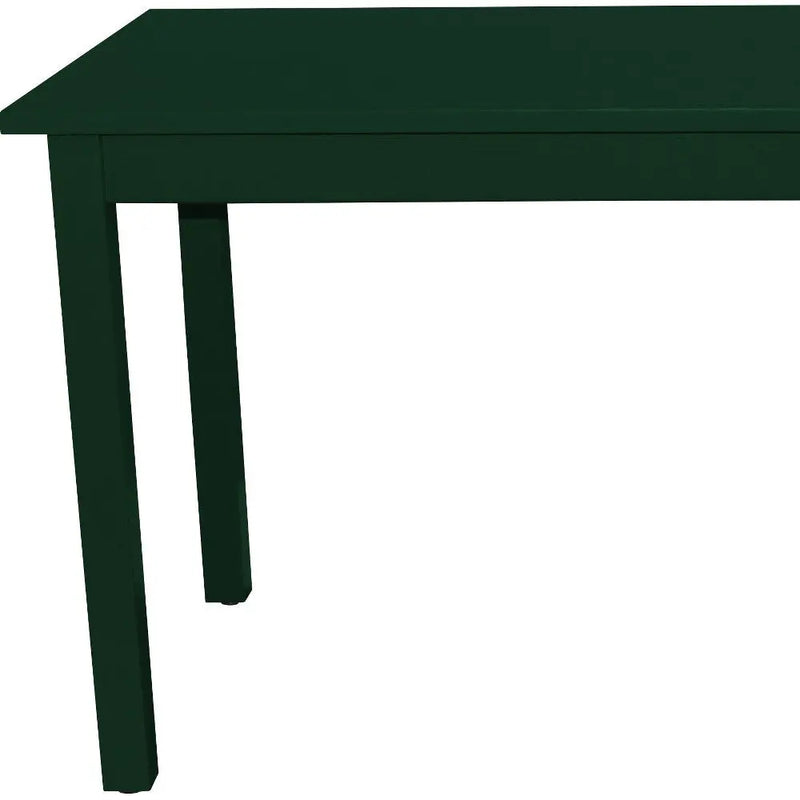 60" Dark Green Solid Wood Dining Table Homeroots Kitchen & Dining