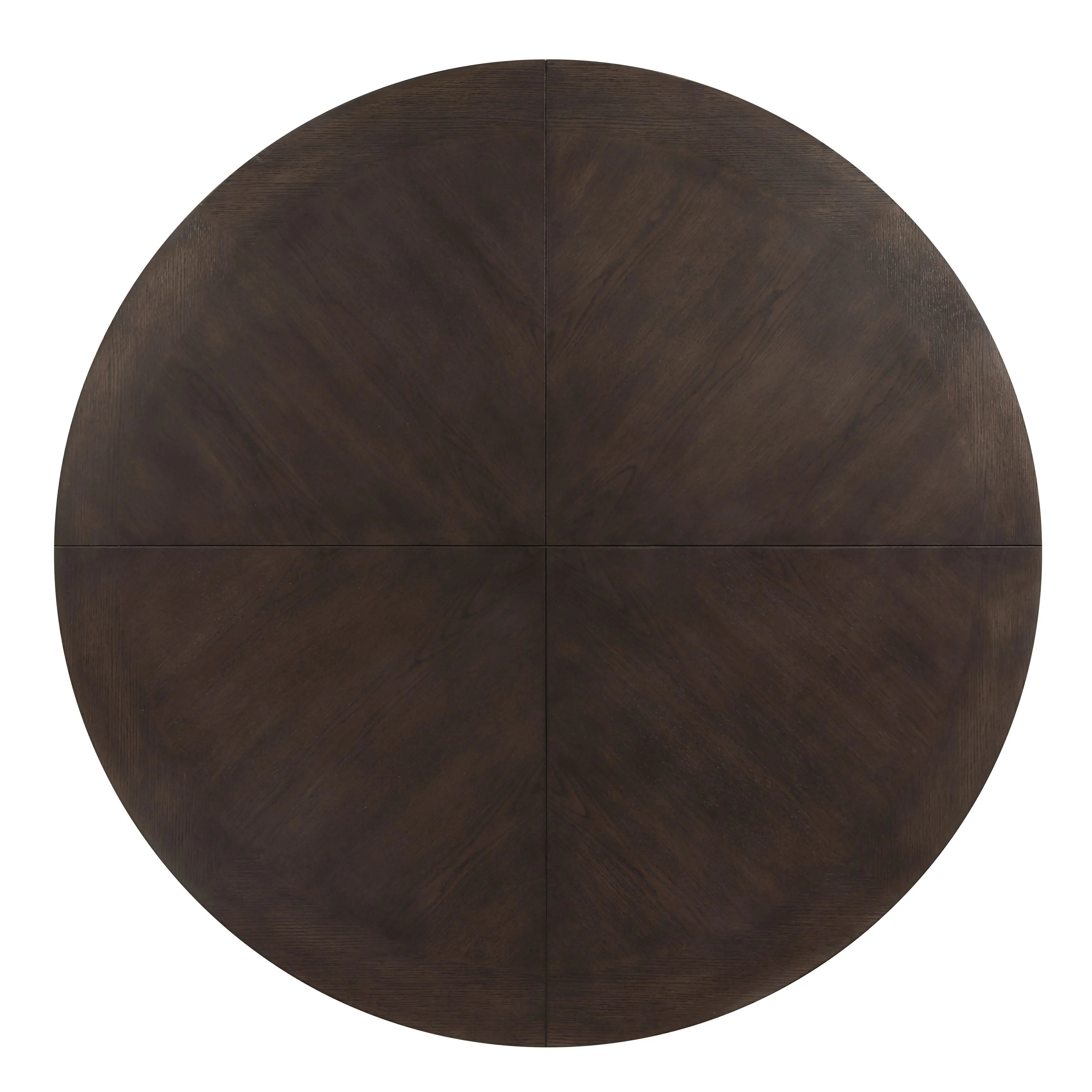 60" Espresso Wood Round Cross Legs Coffee Table Homeroots Living Room