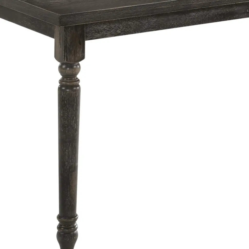 60" Gray Wood Dining Table Homeroots Kitchen & Dining