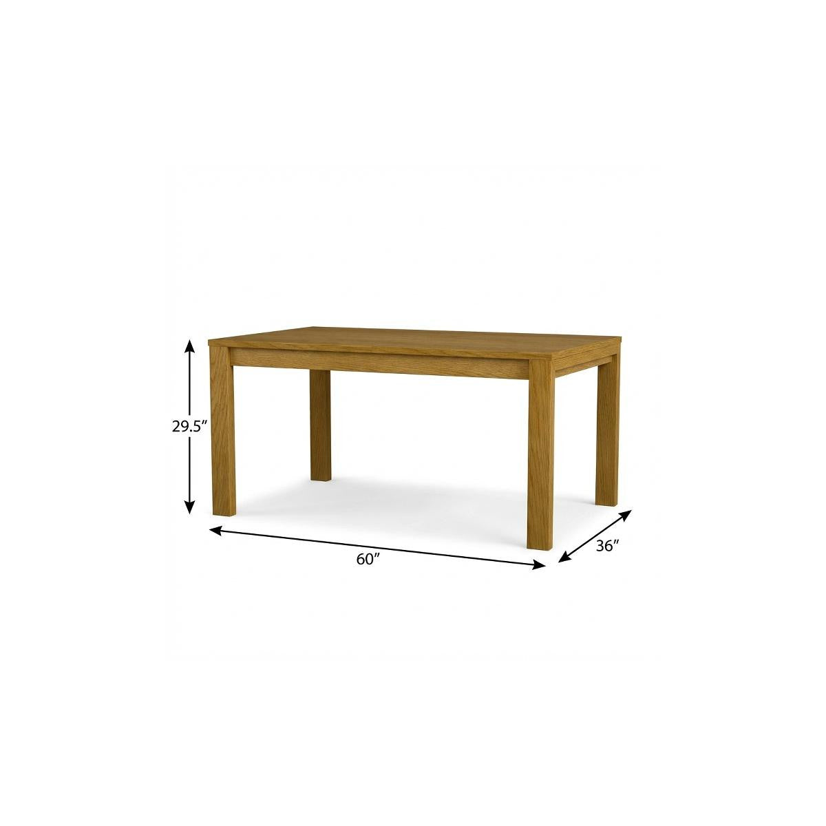 60" Oak Wood Butterfly Leaf Extendable Dining Table Homeroots Kitchen & Dining