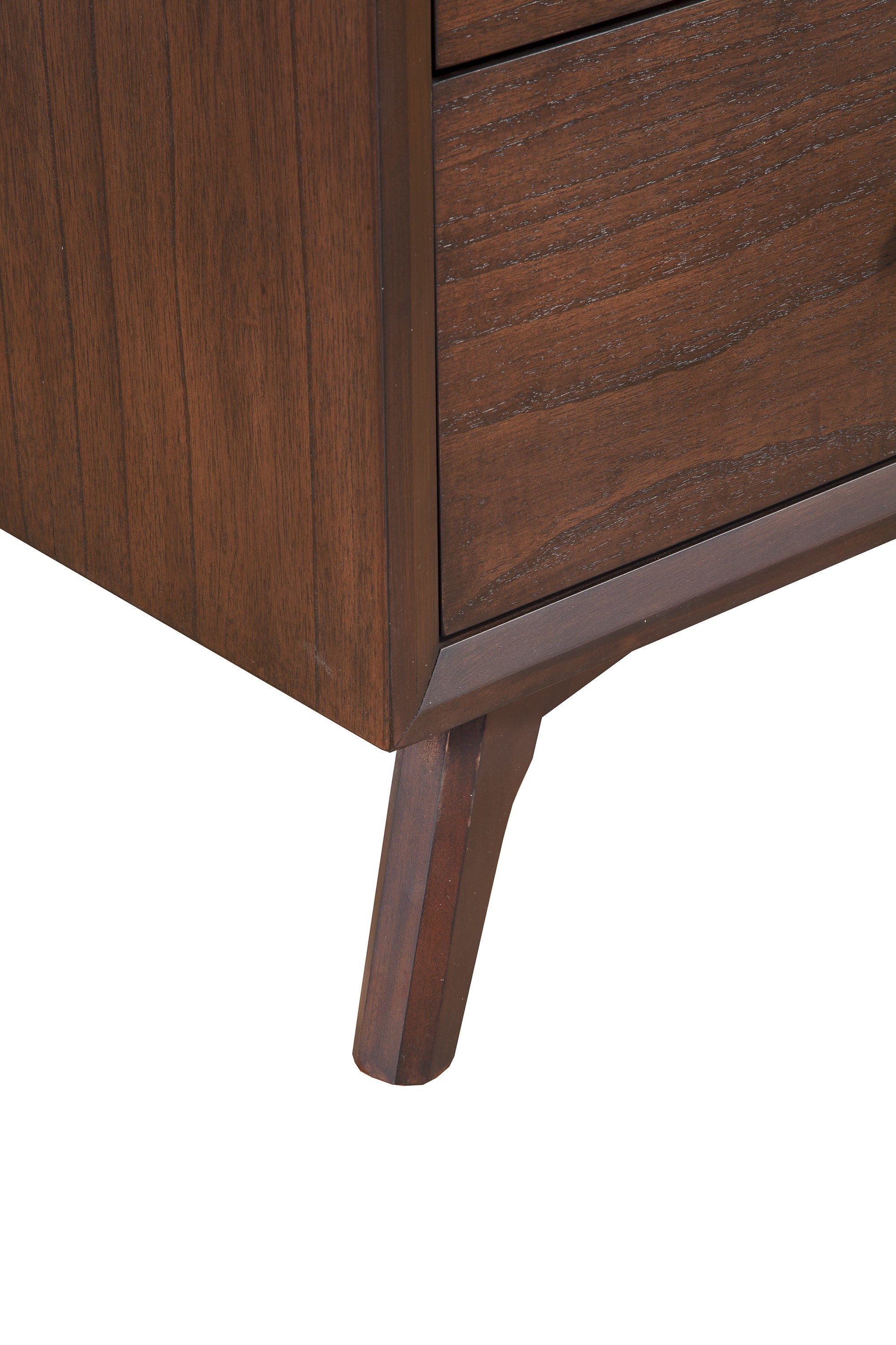 60" Walnut Solid Wood Seven Drawer Double Dresser - GreatEagleInc