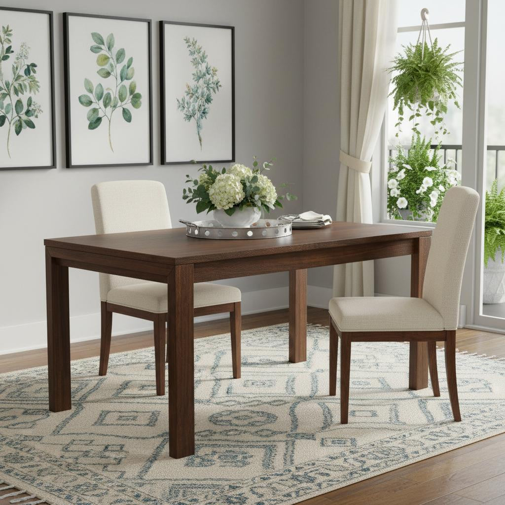 60" Walnut Wood Butterfly Leaf Extendable Dining Table Homeroots Kitchen & Dining