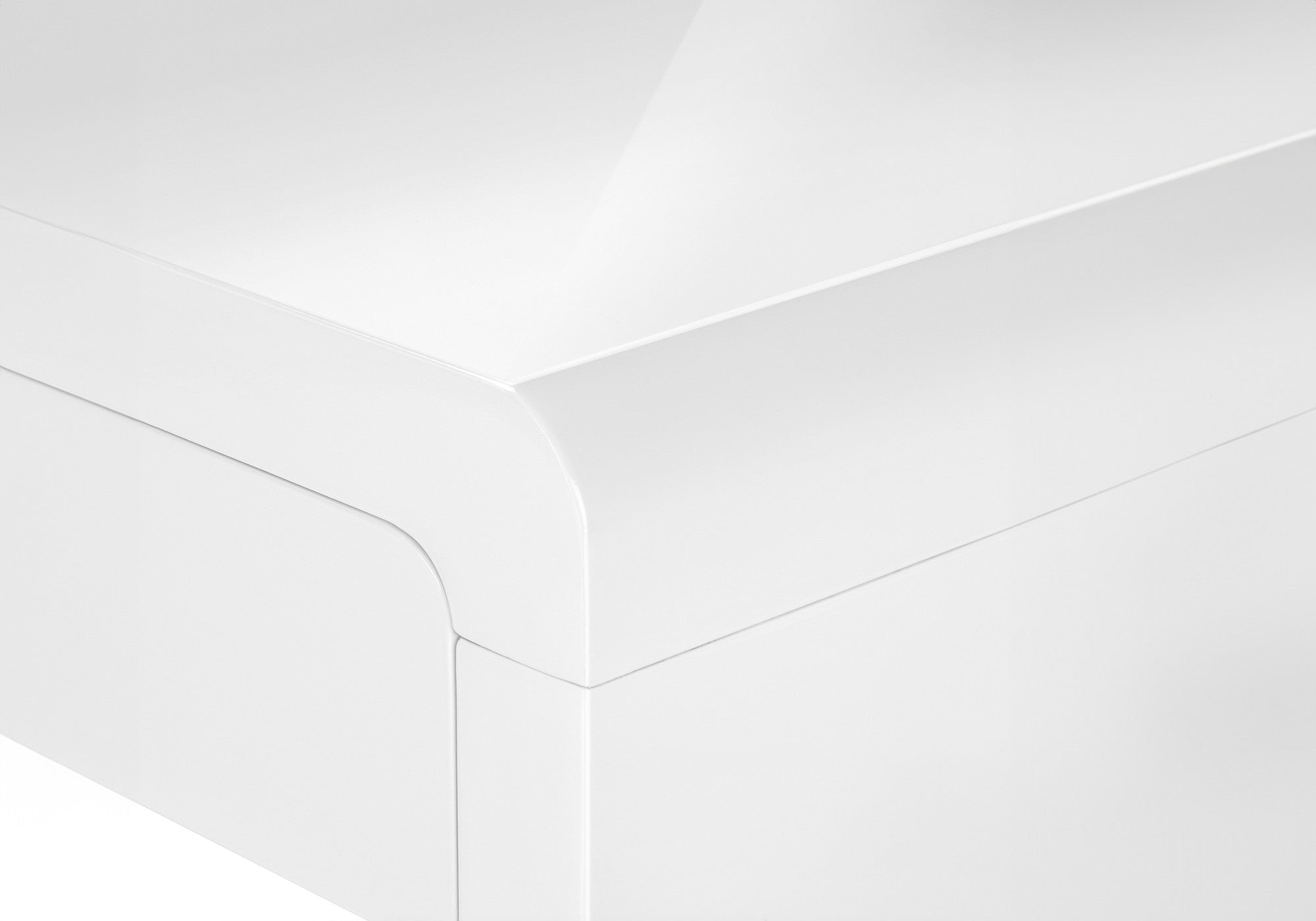 60" White Computer Desk With Two Drawers Homeroots Office