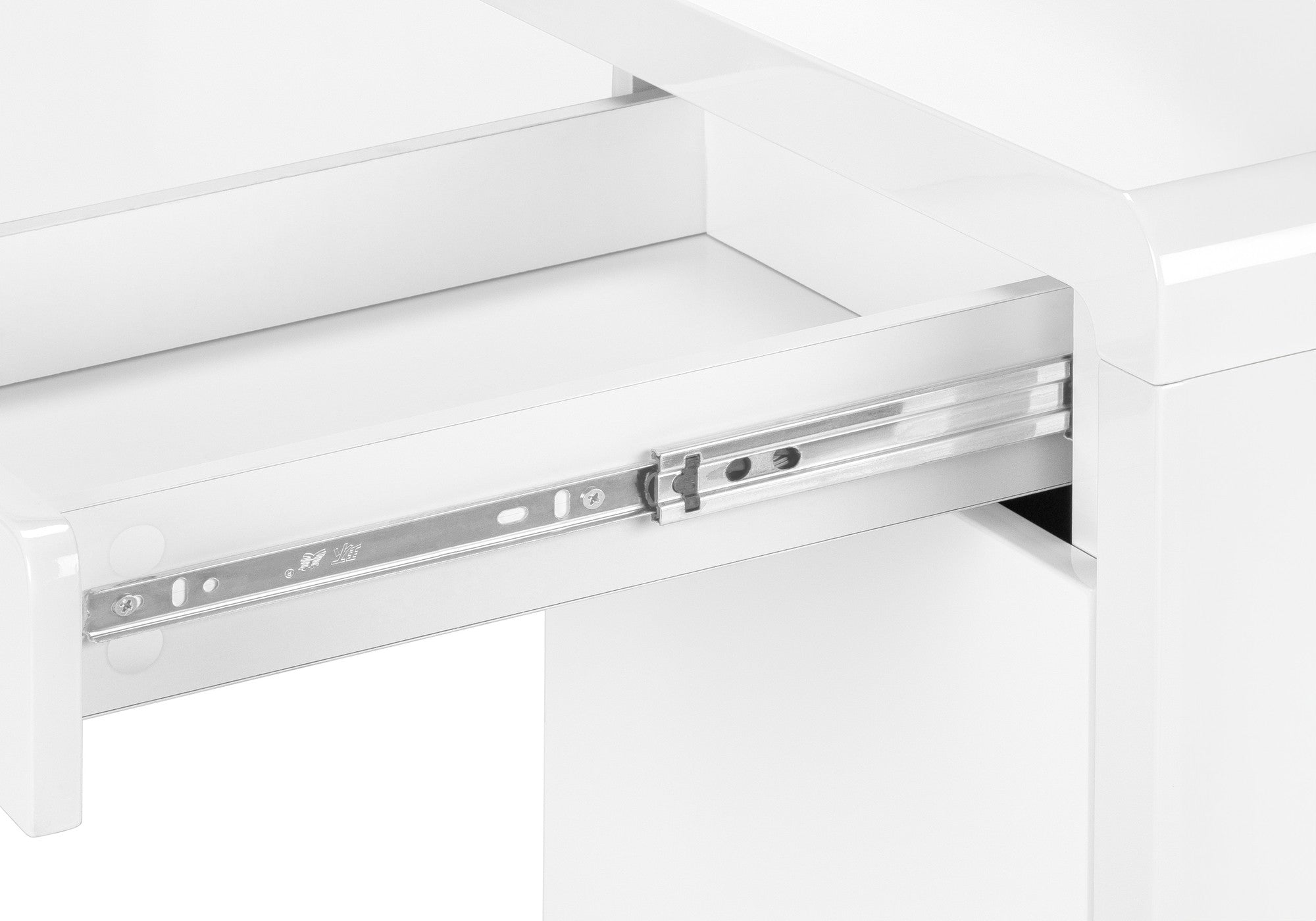 60" White Computer Desk With Two Drawers Homeroots Office