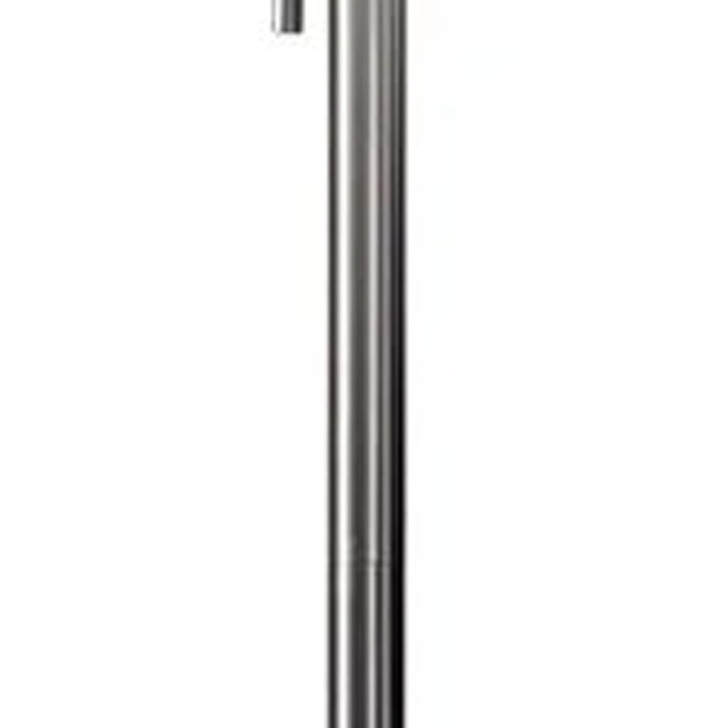 61" Silver Metal Floor Lamp With Fabric Shade - GreatEagleInc