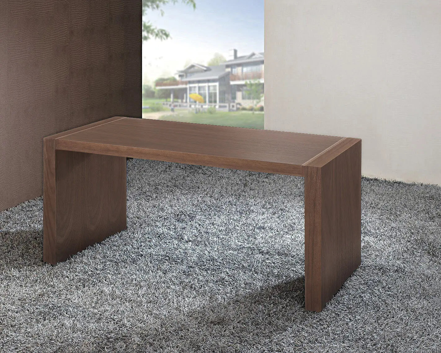 62" Brown Wood Computer Desk Homeroots Office