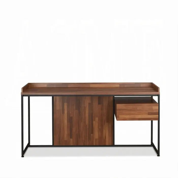 62" Brown and Black Computer Desk Homeroots Office