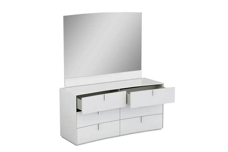 62" X 19" X 30" White  Dresser Homeroots Bed & Bath