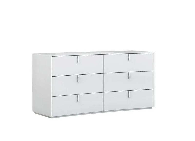 62" X 19" X 30" White  Dresser Homeroots Bed & Bath