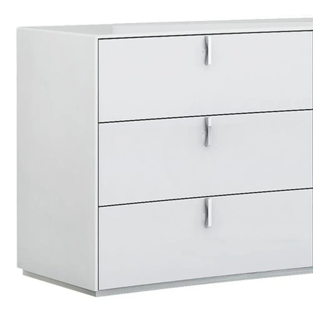 62" X 19" X 30" White  Dresser Homeroots Bed & Bath