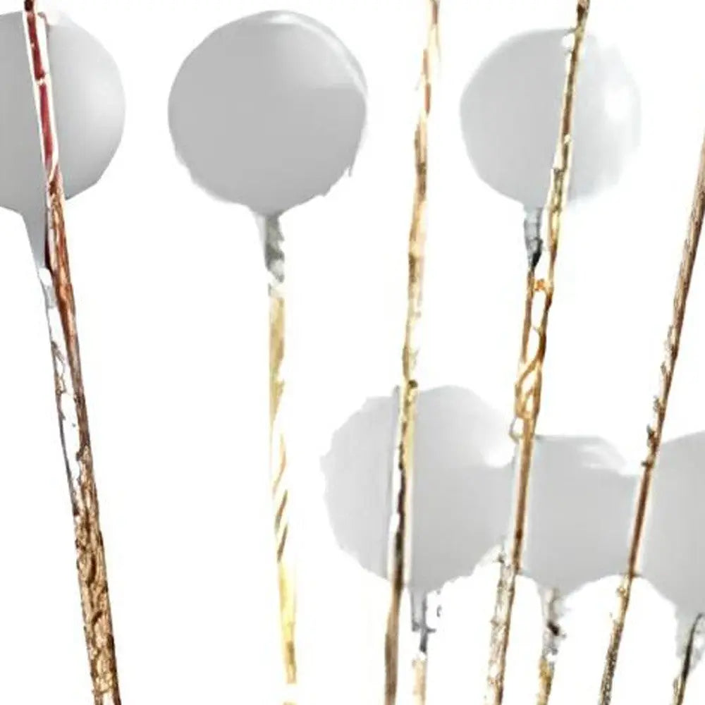 62" Yellow 16 LED Novelty Floor Lamp With White Homeroots Lighting