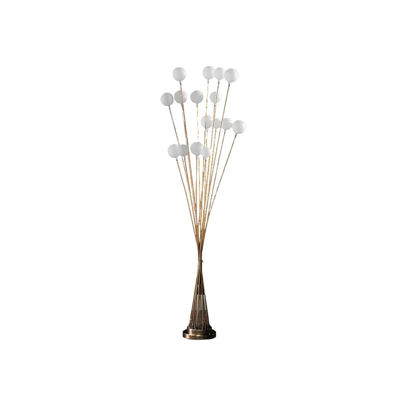 62" Yellow 16 LED Novelty Floor Lamp With White Homeroots Lighting