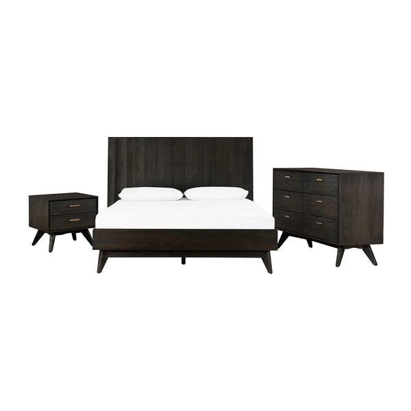 63" Brown Solid Wood Six Drawer Dresser - GreatEagleInc