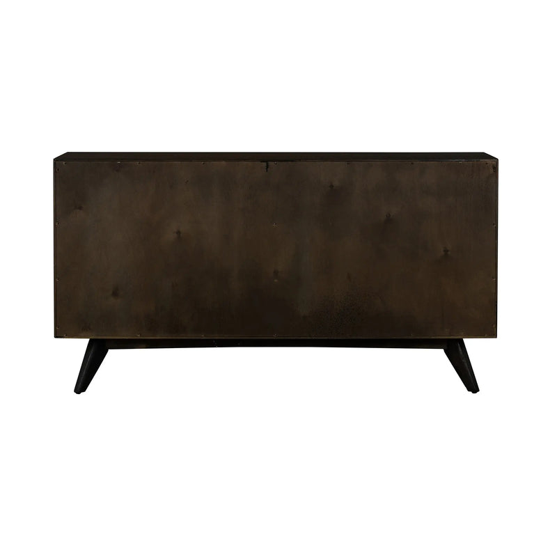 63" Brown Solid Wood Six Drawer Dresser - GreatEagleInc