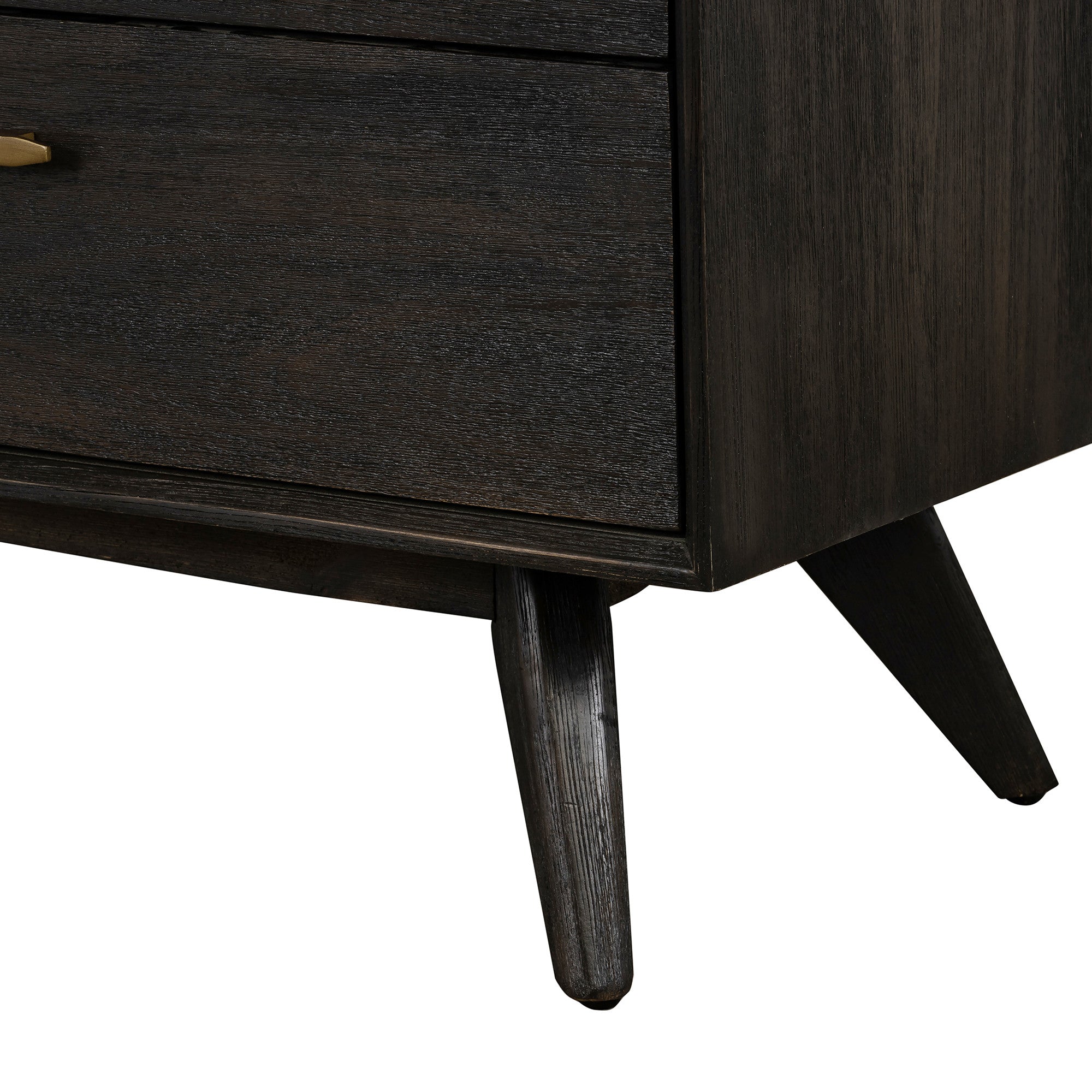 63" Brown Solid Wood Six Drawer Dresser - GreatEagleInc