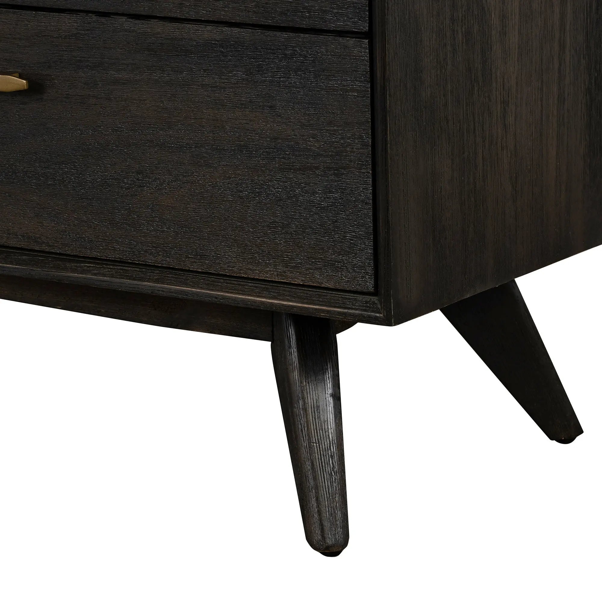 63" Brown Solid Wood Six Drawer Dresser - GreatEagleInc