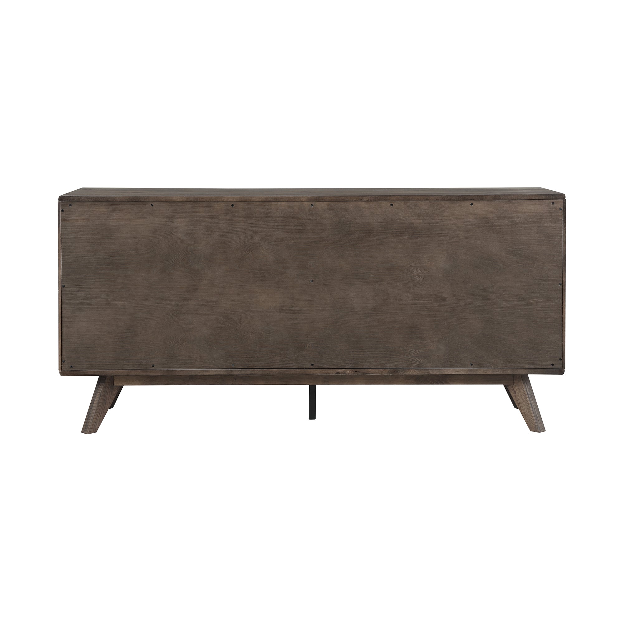 63" Dark Brown Solid Wood Six Drawer Double Dresser - GreatEagleInc