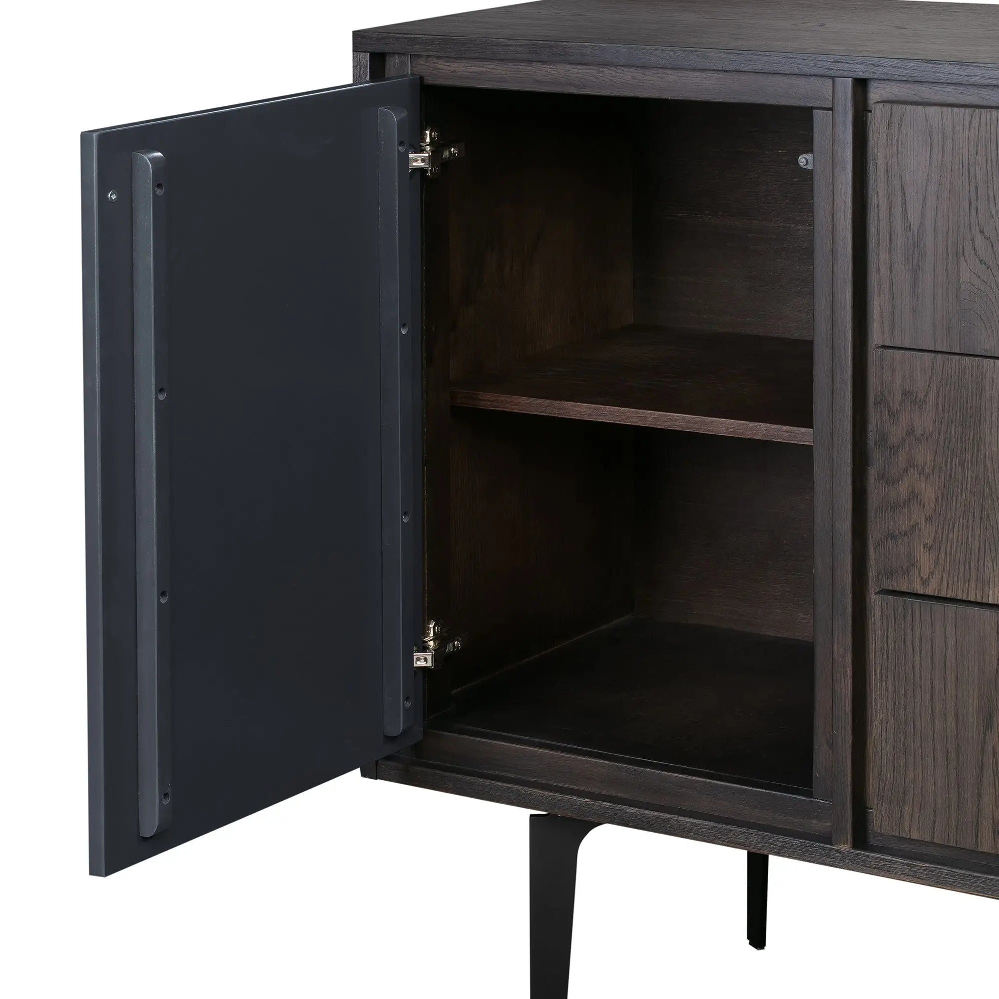 63" Gray Solid Wood Three Drawer Dresser - GreatEagleInc