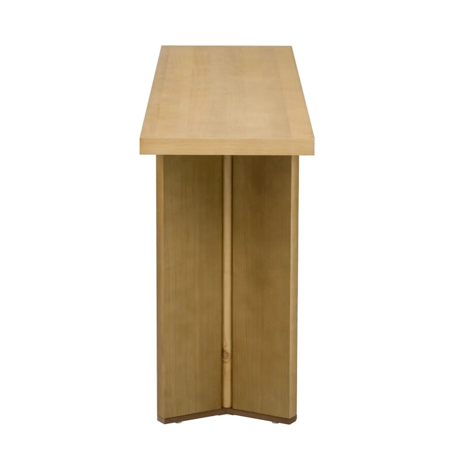 63" Natural Wood Coffee Table Homeroots Living Room