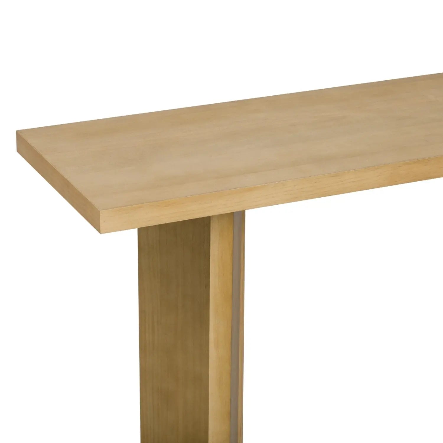 63" Natural Wood Coffee Table Homeroots Living Room