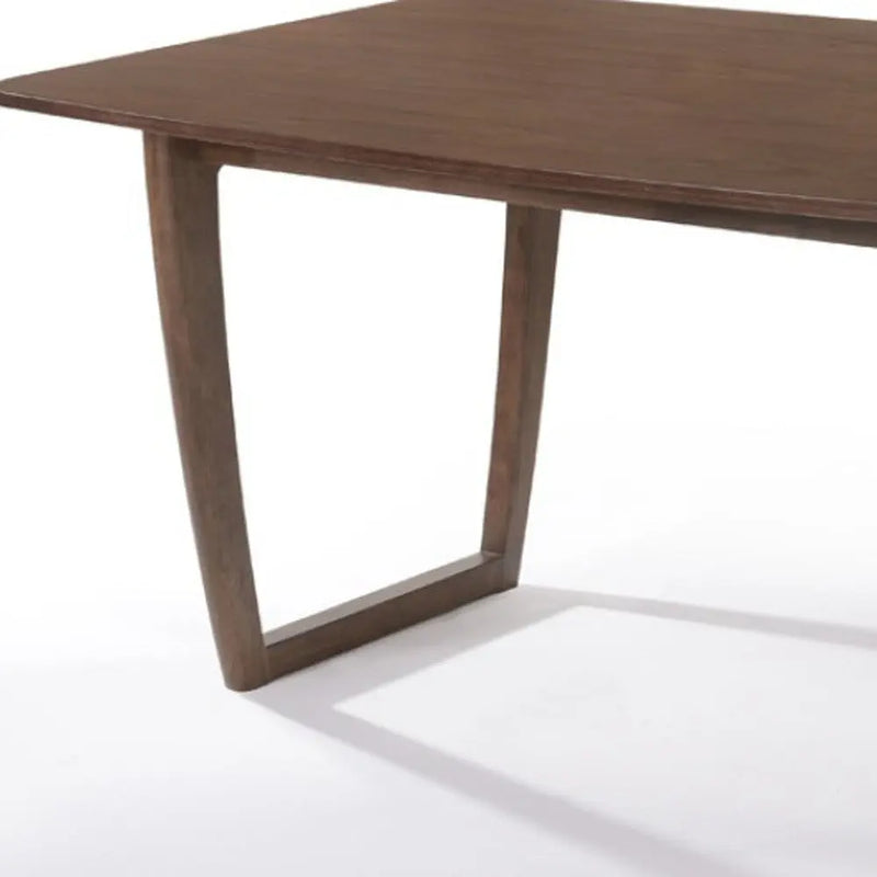 63" Walnut Rectangular Dining Table Homeroots Kitchen & Dining