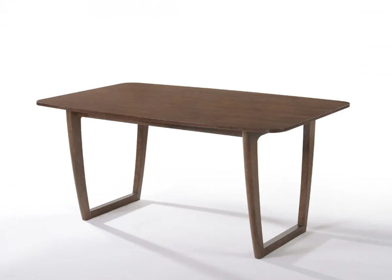63" Walnut Rectangular Dining Table Homeroots Kitchen & Dining