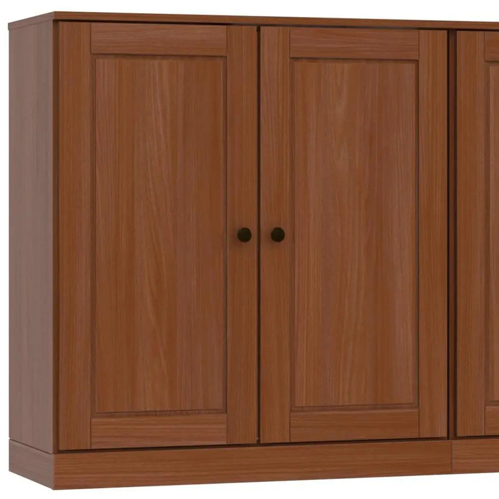 64" Coffee Solid Wood Sideboard With Two Doors Homeroots Kitchen & Dining