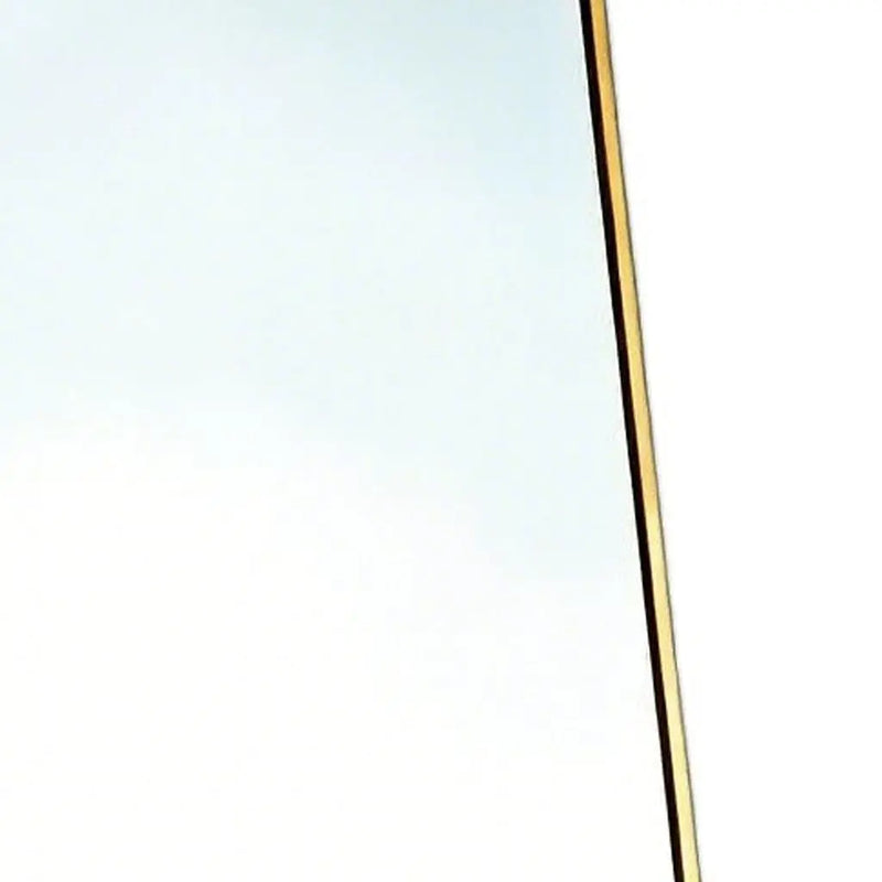 64" Gold Aluminum Freestanding And Wall Mounted Framed Full Length Mirror Homeroots Bed & Bath