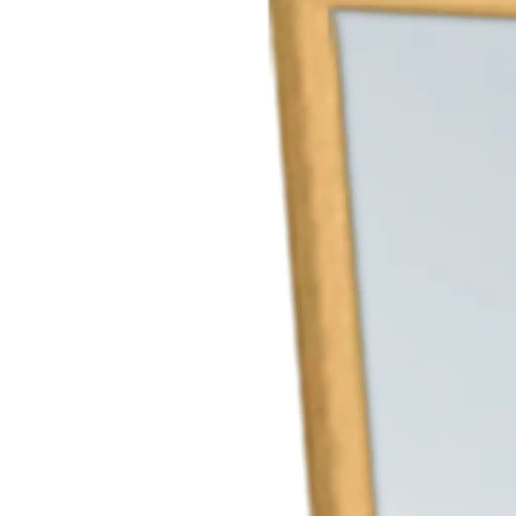 64" Gold Aluminum Freestanding And Wall Mounted Framed Full Length Mirror Homeroots Bed & Bath