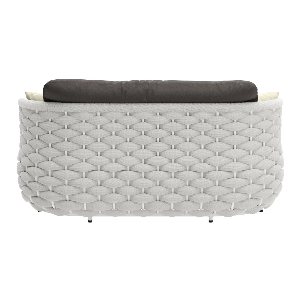 64" Gray Polypropylene Olefin Sofa - GreatEagleInc